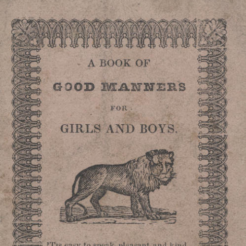 Book of Good Manners, for Girls and Boys, page 1